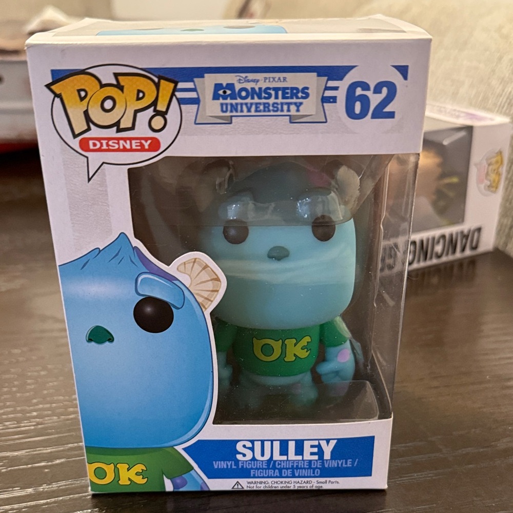 Disney Monsters University Sulley Pop Funko 62, new in box never opened